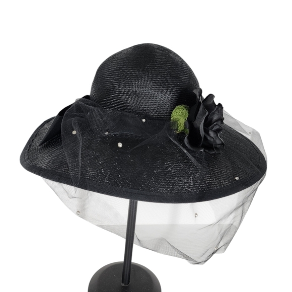 MR. CHARLES STATEMENT HAT WITH MESH VEIL - Picture 3 of 9